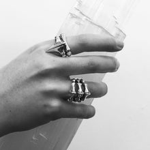 Load image into Gallery viewer, Sterling Silver Sleek Bone Ring