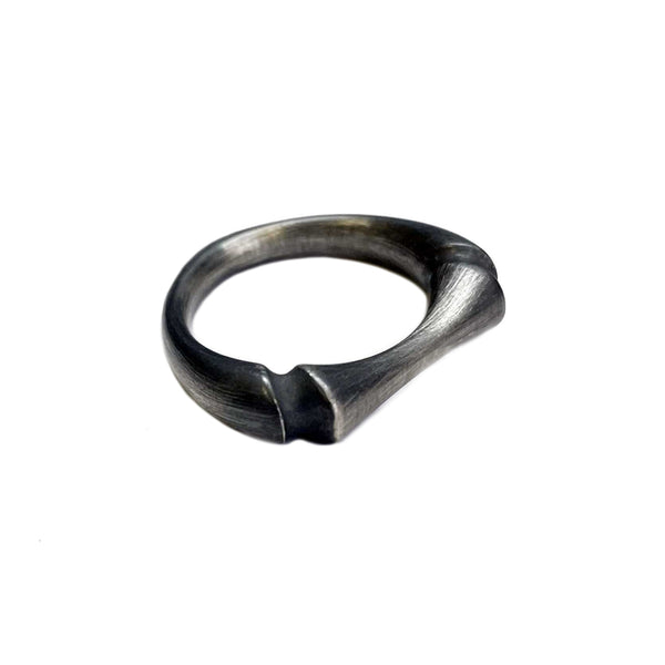 Black Rhodium Sleek Bone Ring