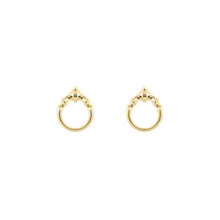 Load image into Gallery viewer, Yellow Gold Vermeil Mini O Ring Stud Earrings
