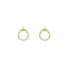 Load image into Gallery viewer, Yellow Gold Mini O Ring Stud Earrings