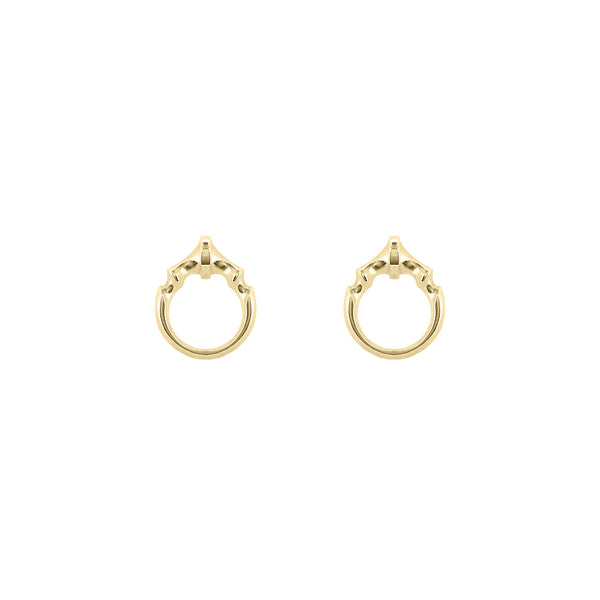 Yellow Gold Vermeil Mini O Ring Stud Earrings