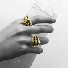 Load image into Gallery viewer, Yellow Gold Sleek Bone Ring