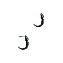 Load image into Gallery viewer, Black Rhodium Eagle Claw Stud Earrings