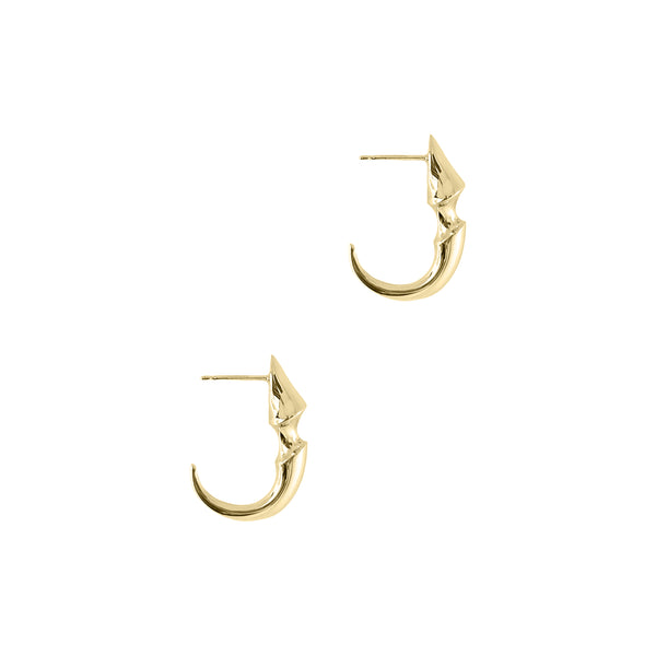 Yellow Gold Vermeil Eagle Claw Stud Earrings