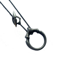 Load image into Gallery viewer, Black Rhodium O Ring Pendant