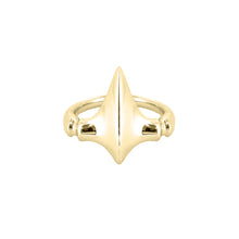 Load image into Gallery viewer, Yellow Gold Spine Tooth Ring