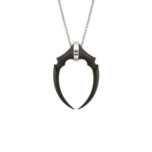 Load image into Gallery viewer, Sterling Silver Oversized Double Fang Pendant