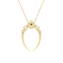 Load image into Gallery viewer, Yellow Gold Large Double Fang Pendant