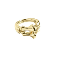 Load image into Gallery viewer, Yellow Gold Vermeil Double Spine Ring
