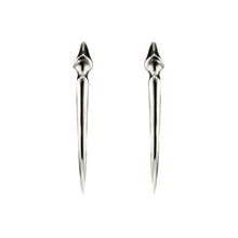 Load image into Gallery viewer, Sterling Silver Long Fang Stud Earrings
