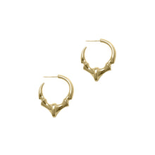 Load image into Gallery viewer, Yellow Gold Vermeil Scorpion Spike Earrings
