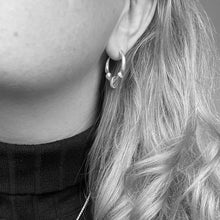 Load image into Gallery viewer, Black Rhodium Scorpion Spike Earrings