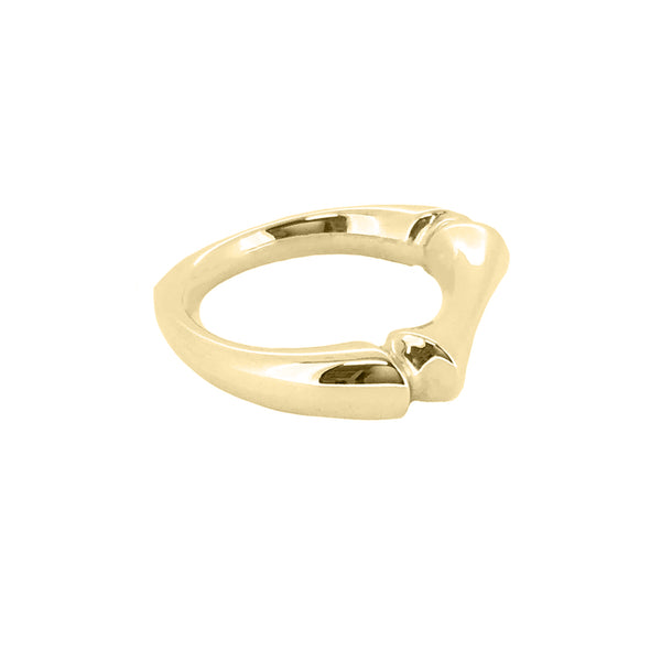 Yellow Gold Vermeil Sleek Bone Ring