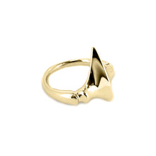 Load image into Gallery viewer, Yellow Gold Spine Tooth Ring