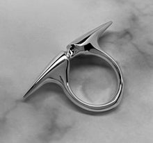 Load image into Gallery viewer, Sterling Silver Double Spear Ring