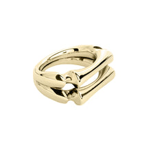 Load image into Gallery viewer, Yellow Gold Double Sleek Bone Ring