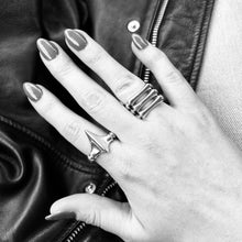 Load image into Gallery viewer, Sterling Silver Trilogy Sleek Bone Ring