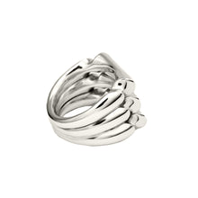Load image into Gallery viewer, Sterling Silver Trilogy Sleek Bone Ring
