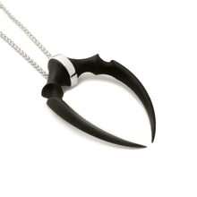 Load image into Gallery viewer, Sterling Silver Oversized Double Fang Pendant
