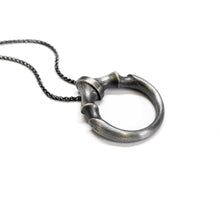 Load image into Gallery viewer, Black Rhodium O Ring Pendant
