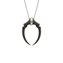 Load image into Gallery viewer, Sterling Silver Oversized Double Fang Pendant
