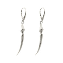 Load image into Gallery viewer, Sterling Silver Long Fang Drop Earrings

