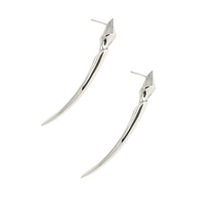Load image into Gallery viewer, Sterling Silver Long Fang Stud Earrings
