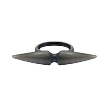 Load image into Gallery viewer, Black Rhodium Double Spear Ring
