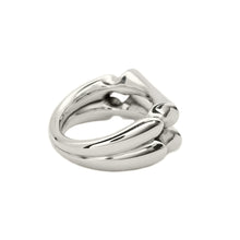 Load image into Gallery viewer, Sterling Silver Double Sleek Bone Ring
