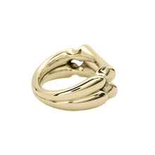 Load image into Gallery viewer, Yellow Gold Double Sleek Bone Ring
