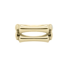 Load image into Gallery viewer, Yellow Gold Double Sleek Bone Ring
