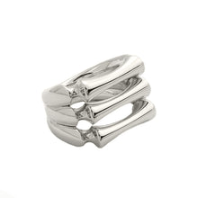 Load image into Gallery viewer, Sterling Silver Trilogy Sleek Bone Ring
